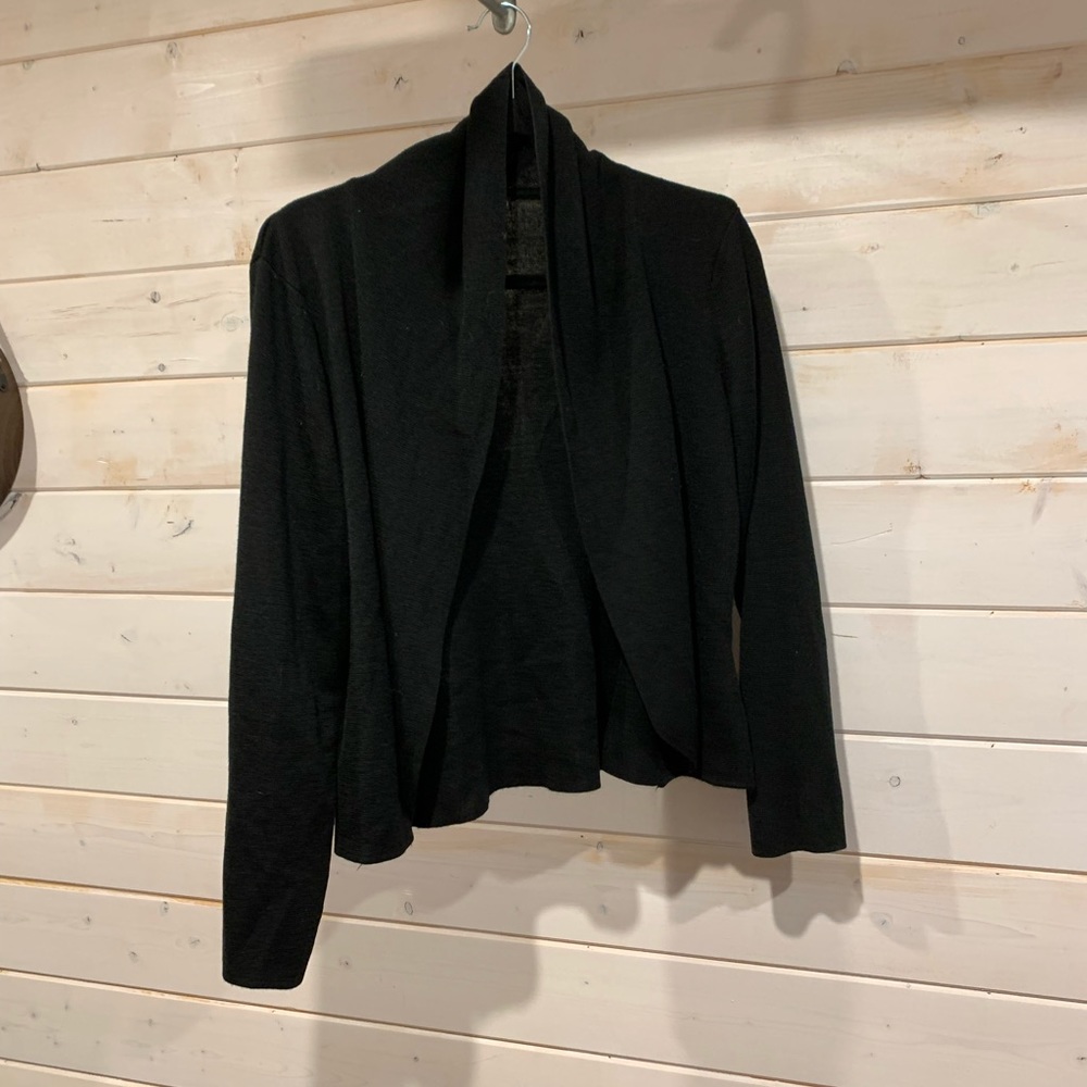 Jana | Black Wool Cardigan